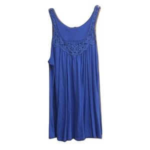 NWT Emma Sam Floral Lace Neck Modal Blend Tank Top